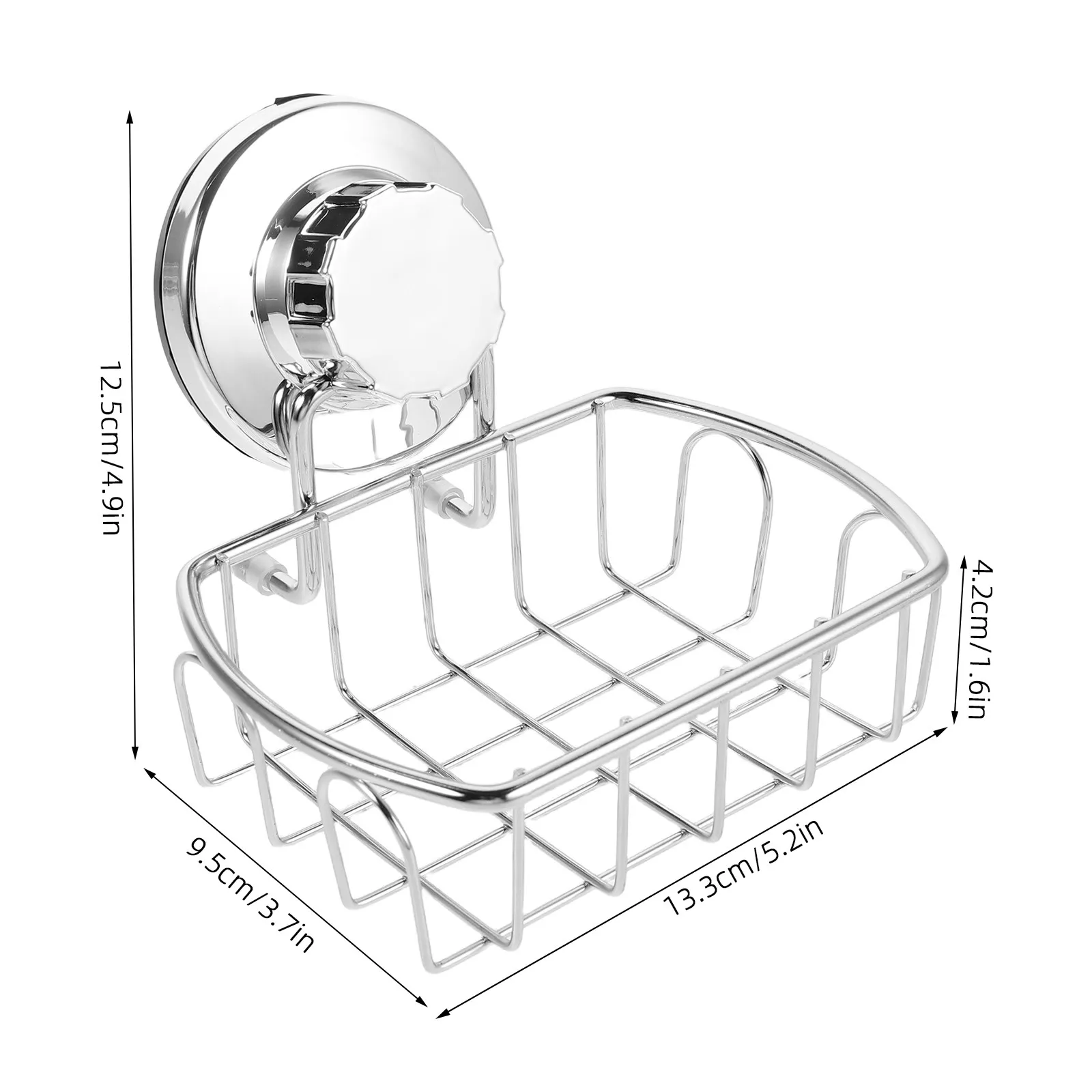 Suction Soap Dish Holder No Drill Installation Thickened Silicone Suction Cup Stable Support Bathroom Kitchen Sponge Rack Soap