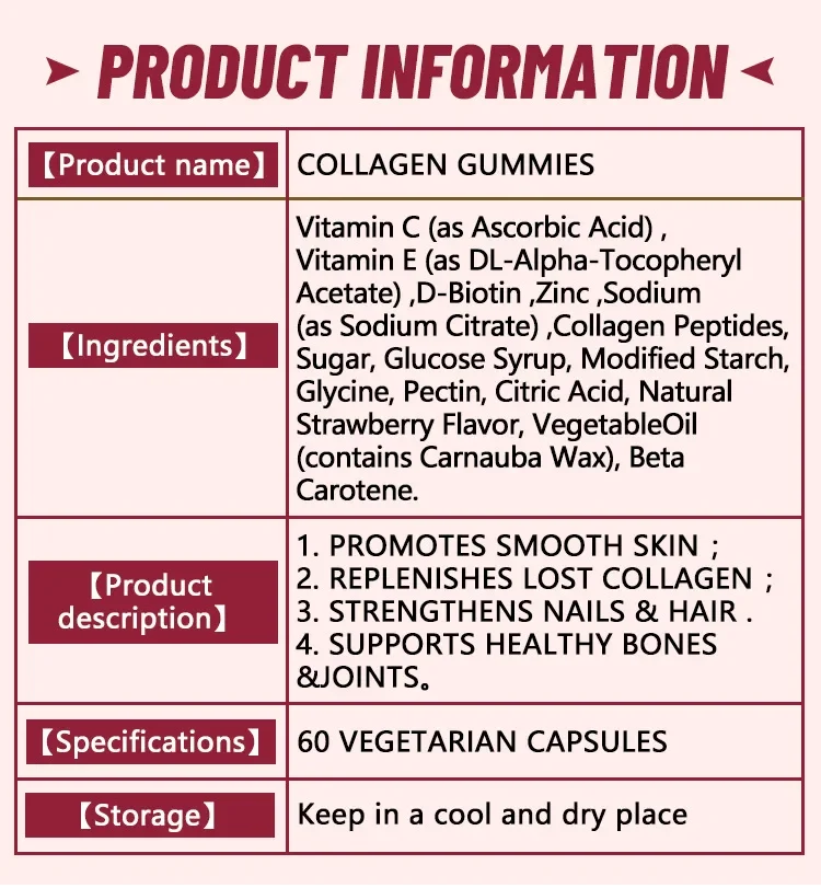 1 bottle of collagen gummies helps with healthy hair, skin, and nails