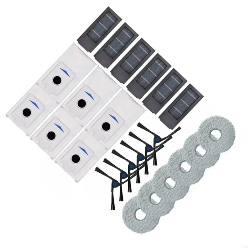 918D Vacuümreiniger dweilkussentjes zijborstels Plastic Materiaal Vacuümreiniger Filters Stoffzakken voor X2Pro