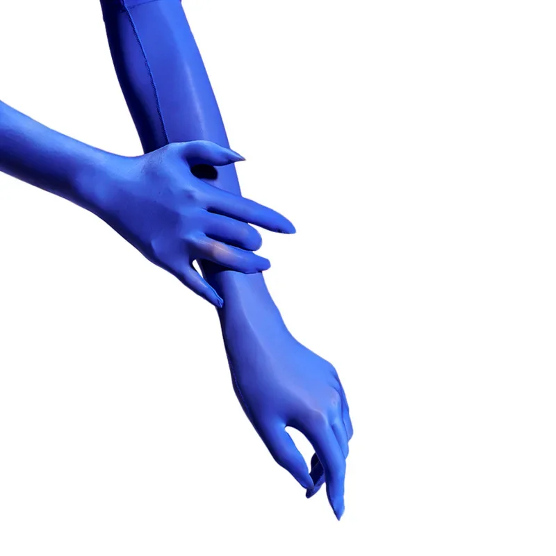 Sexy Women Luxury Candy Color 8D 912 Pin Oil Smooth Shiny High Stretchy Tight Long Gloves Sunscreen Driving Cosplay Party