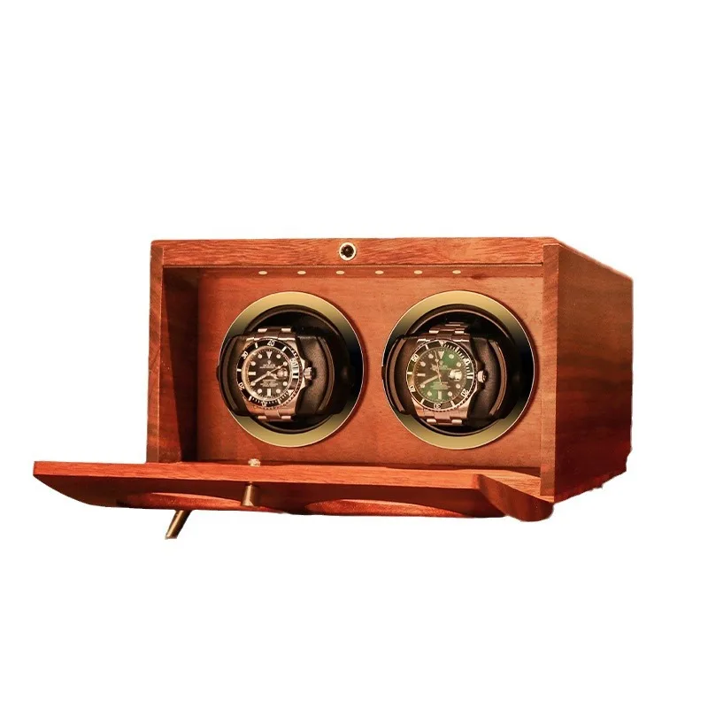 

German Quality Solid Wood Automatic Watch Winder, Ultra Quiet Motor , Dual Rotation for Mechanical Watches Home/Office Use