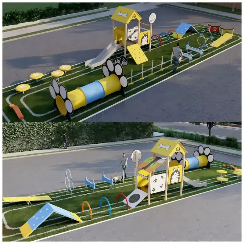 for Dog Agility Tunnel with PE Board Outdoor Pet Training Yard Garden Park Equipment Obstacle Course
