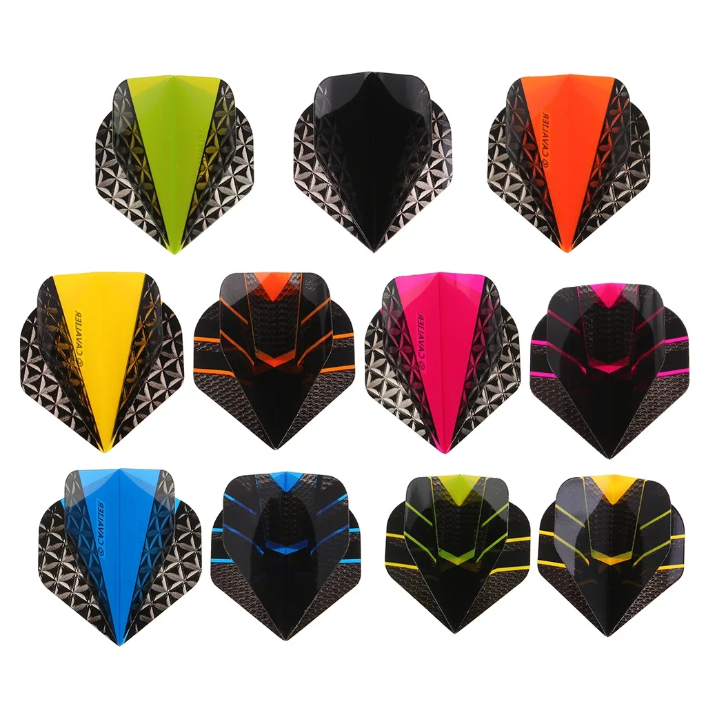 10Pcs PET Extra Tough Dart Flights - Standard Shape, Thick Tail Accessories