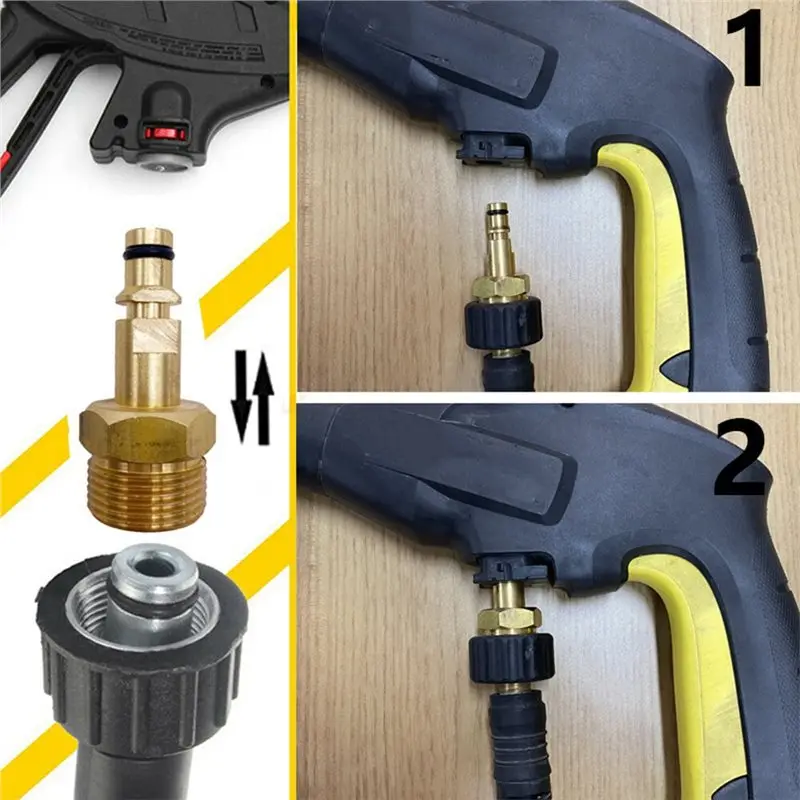 M22 14MM Male Adapter Set Quick Convert Nozzle For Karcher K2-K7 Pressure Washer Gun