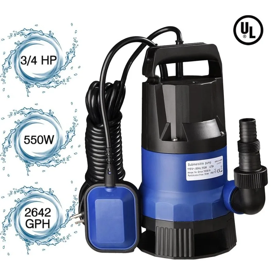 

550W Submersible Dirty Clean Water Pump