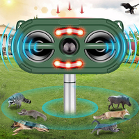 Ultrasonic Animal Repeller,Solar Powered Animal Repeller Repellent Outdoor Cat Repellent Waterproof Dog Animal Repellent