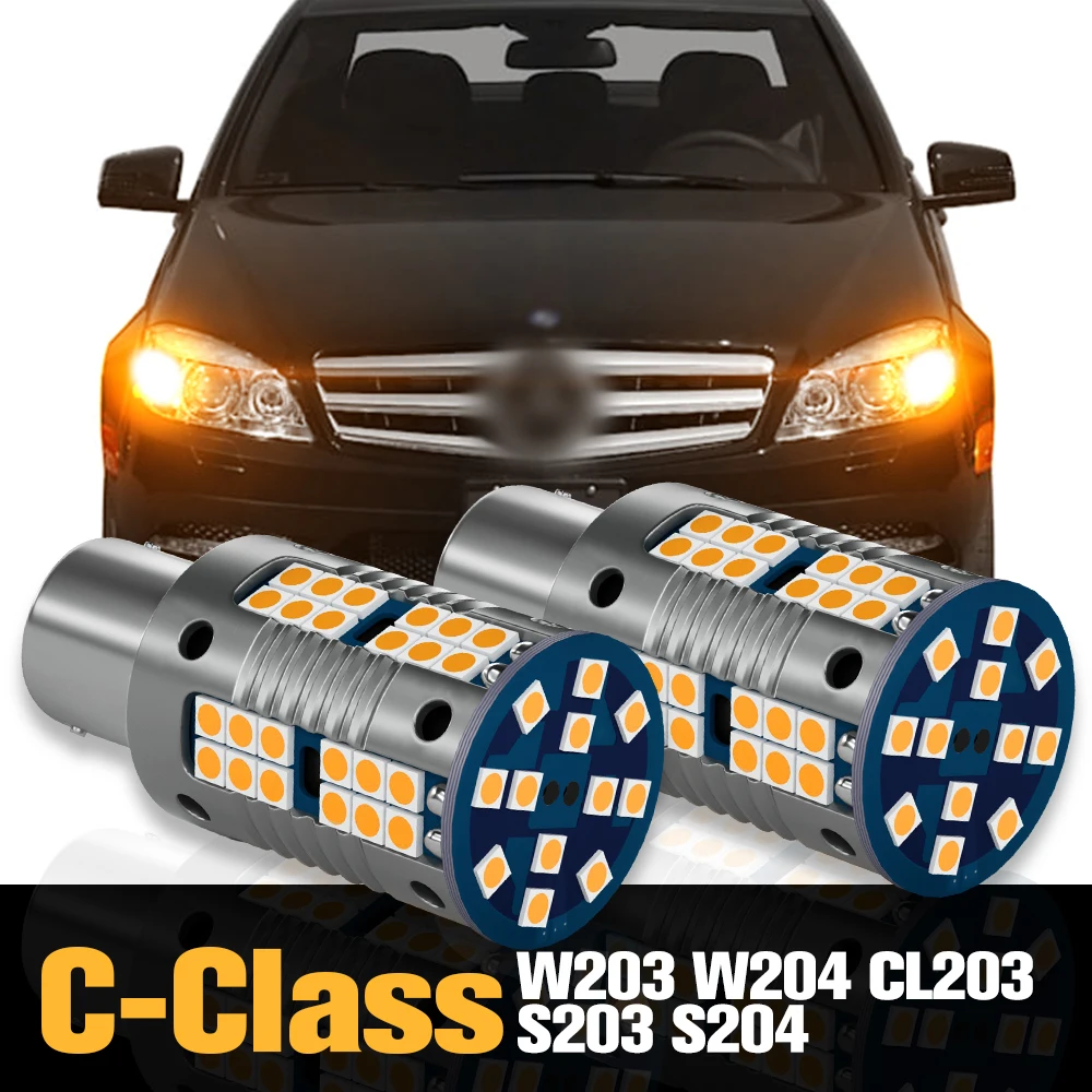 

2pcs Canbus LED Turn Signal Light Lamp Accessories For Mercedes Benz C Class W203 W204 CL203 S203 S204 2007 2008 2009 2010 2011