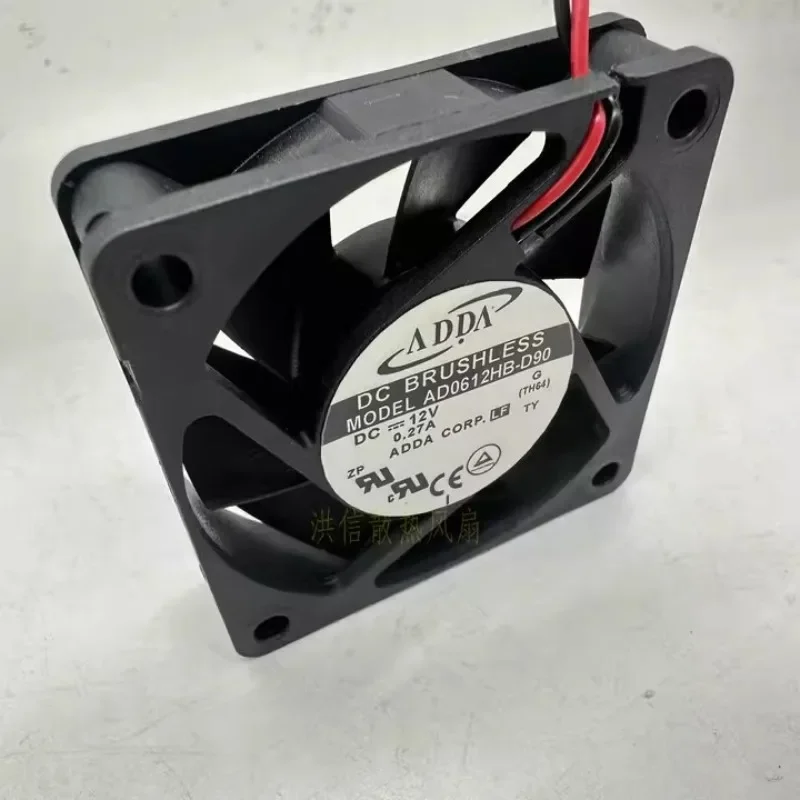 ADDA 6015 AD0612HB-D90 DC12V 0.27A 60*60*15MM용 새 CPU 팬 썸네일 2