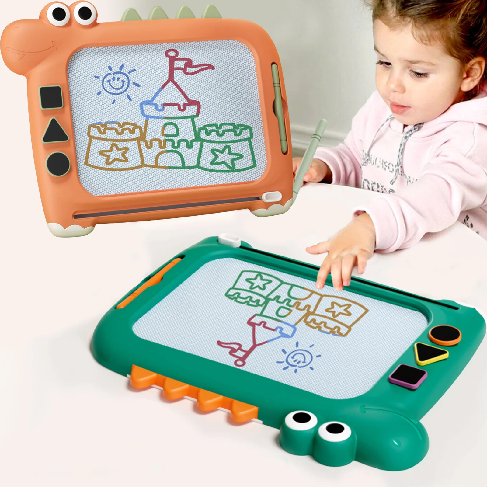 Erasable Magnetic Drawing Board Doodle Writing Painting Sketch Pad Montessori Educational Toy For Kids Toddlers Birthday Gifts