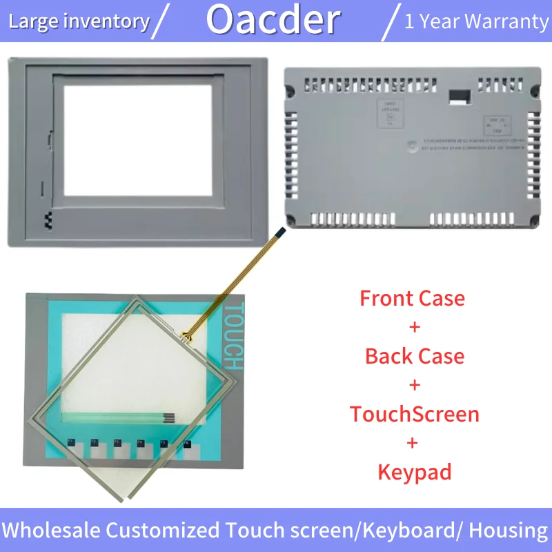 6AV6 647-0AB11-3AX0 Front and Back Housing Shell Cover Case for KTP600 Basic 6AV6647-0AB11-3AX0 Touchscreen Membrane Keyboard