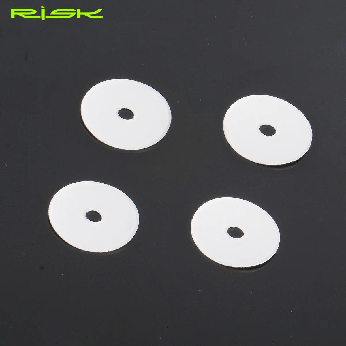 20pcs/lot RISK Mountain Road Bike Bicycle Air Nozzle Valve Core Gasket Sticker Tube Tire Fixed Paster For Presta Valve  RA121