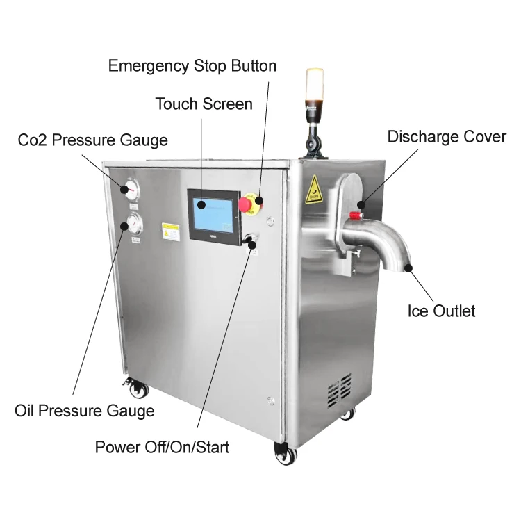 

Automatic Industrial Pellet Production 250kg/h Seco Co2 Maker Dry Ice Pellet Granule Making Machine Co2 Pelletizer Price