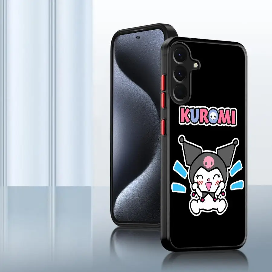 Casing Belakang Ponsel untuk Samsung Galaxy A30 A70 A12 A50 A14 A06 A15 A16 Note 20 Ultra 10+ 9 8 A05 A13 Sanrio Happy Kuromi