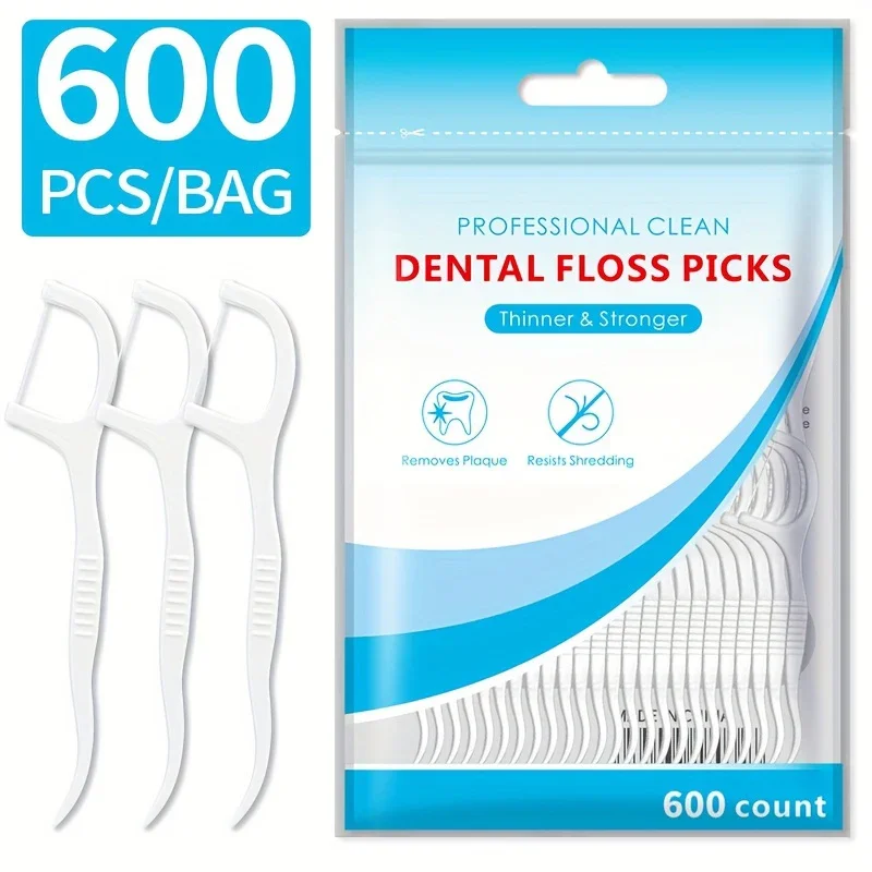 30/50/100/300/600PCS ultra-fine disposable smooth dental floss, household toothpick