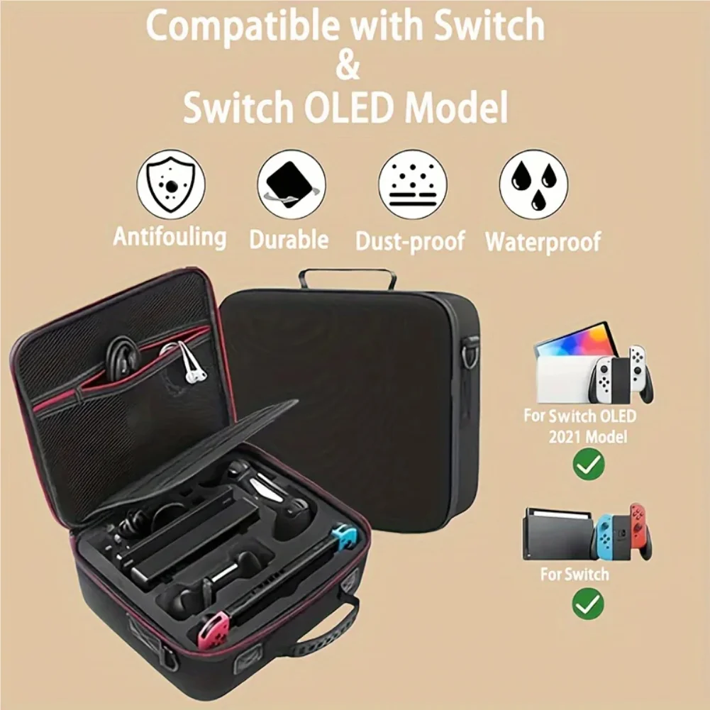 

Hard Shell Carrying Bag For Switch Console & Accessories&Game console storage bag Large Carrying Case For Switch/ OLED