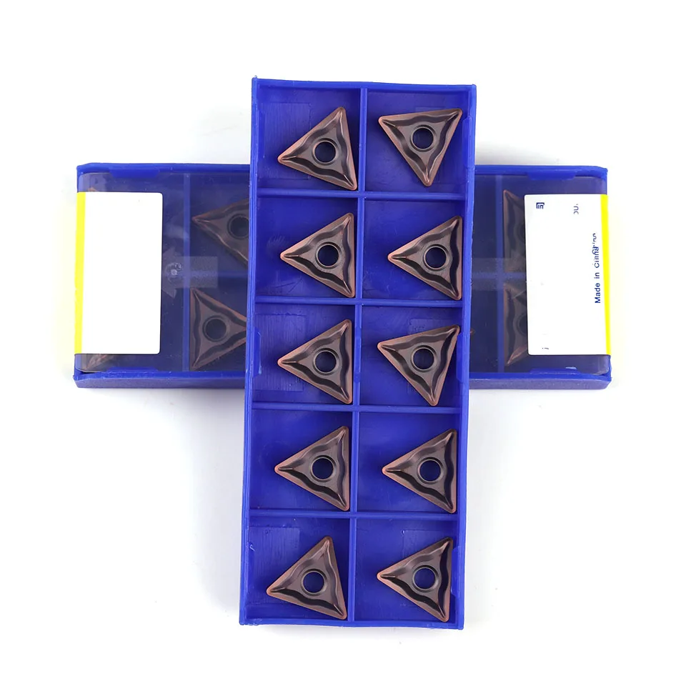 Cuchillas de carburo TNMG220404-EF YBG205 TNMG220408-EF 100% original ZCC, mecanizado de cuchillas: acero inoxidable.