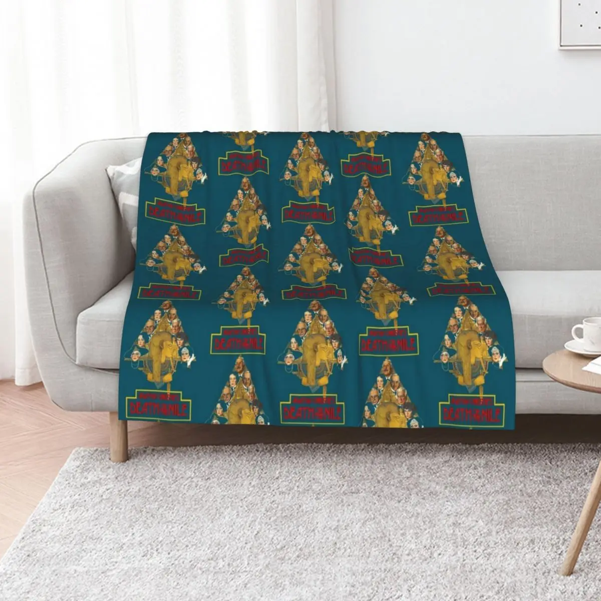 Death On The Nile Retro Throw Blanket All Season Soft Lightweight Blanket for Home