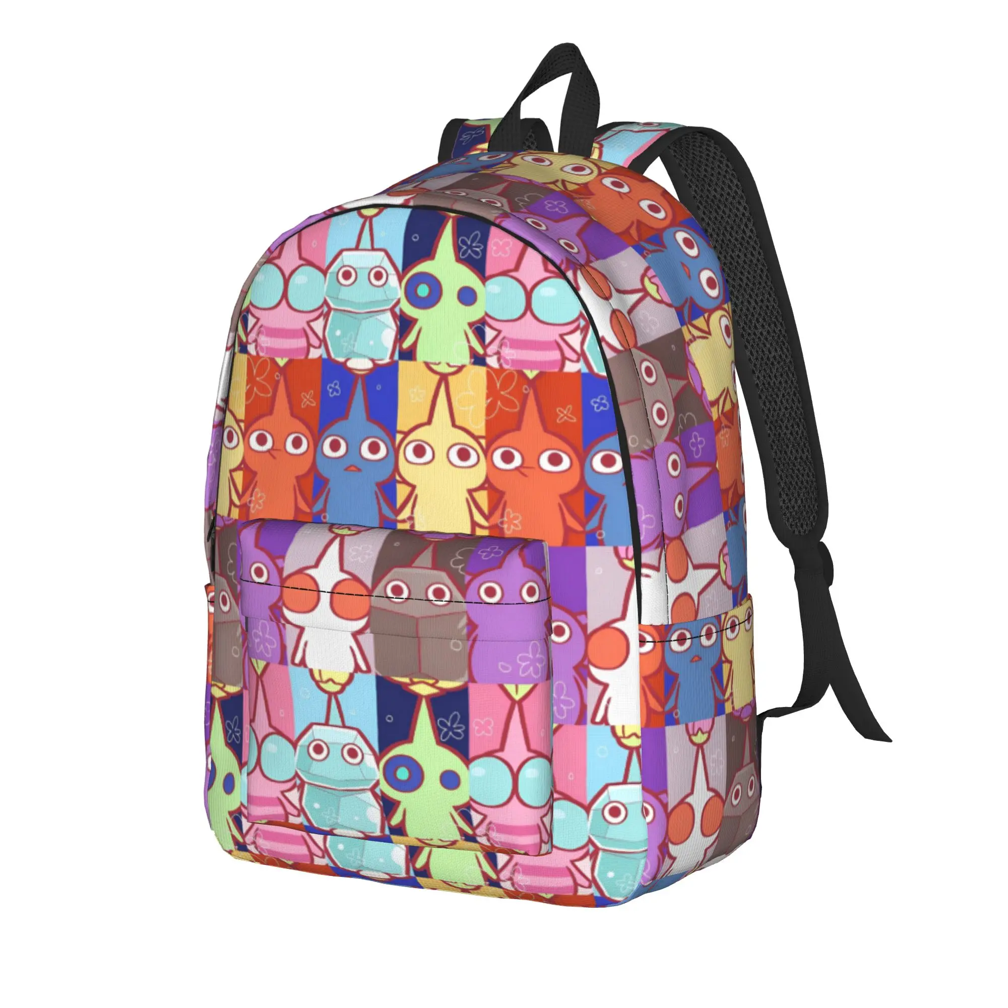 Pikmins Cool Backpack Lightweight Student Business Video Game Daypack for Men Women Laptop Canvas Bags