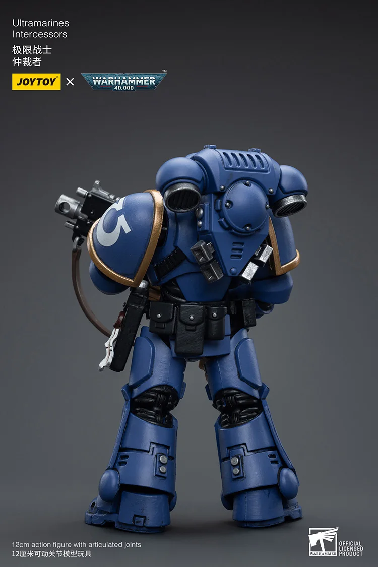JOYTOY Warhammer 40K Ultramarines Intercessors Action Figures Collection ตุ๊กตาตกแต่งของขวัญรุ่นเดิมรวบรวมของเล่น