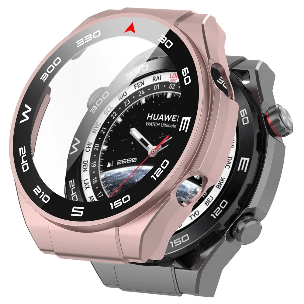For Huawei Watch Ultimate Shell 2-in-1 Protective Case With Screen Tempered Glass Protector Watch Protection Cover