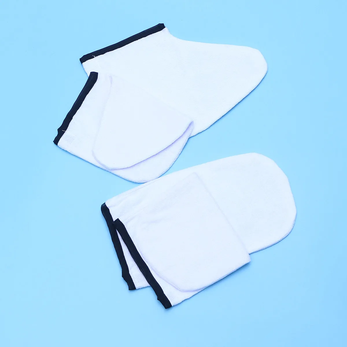 

2 пары моющихся хлопковых перчаток с парафиновым покрытием для ухода за руками и носков для спа-процедур для ног: сохранение тепла, успокаивающее и питательное действие