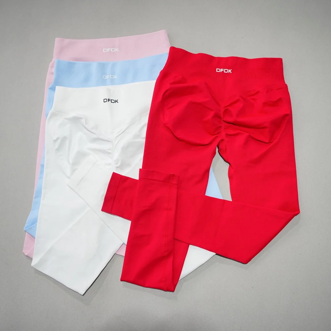 Leggings Deportivos DFDK para Mujer, Cintura Alta, Sin Costuras, Levanta Glúteos, Compresión, para Yoga, Gimnasio, Fitness, Running, Entrenamiento