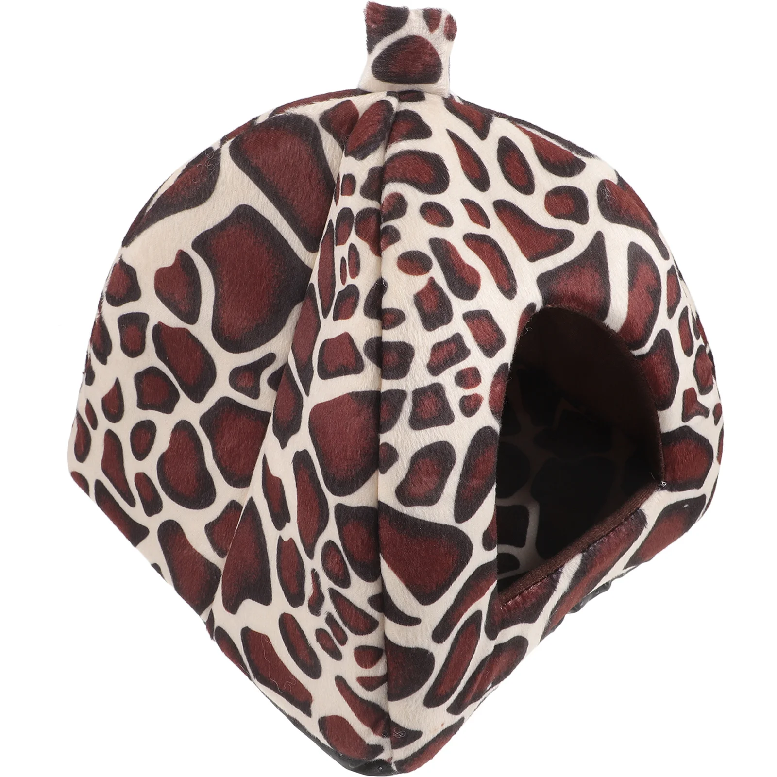 

Leopard Print Small Pet House Hamster Hideout Soft Nap Comfortable Chinchilla Nest Small Pet Bed Hamster Hammock
