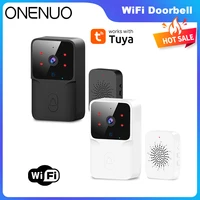 Tuya WiFi Video timbre inalámbrico HD cámara IR alarma seguridad inteligente timbre de puerta WiFi intercomunicador para el hogar con blanco o negro