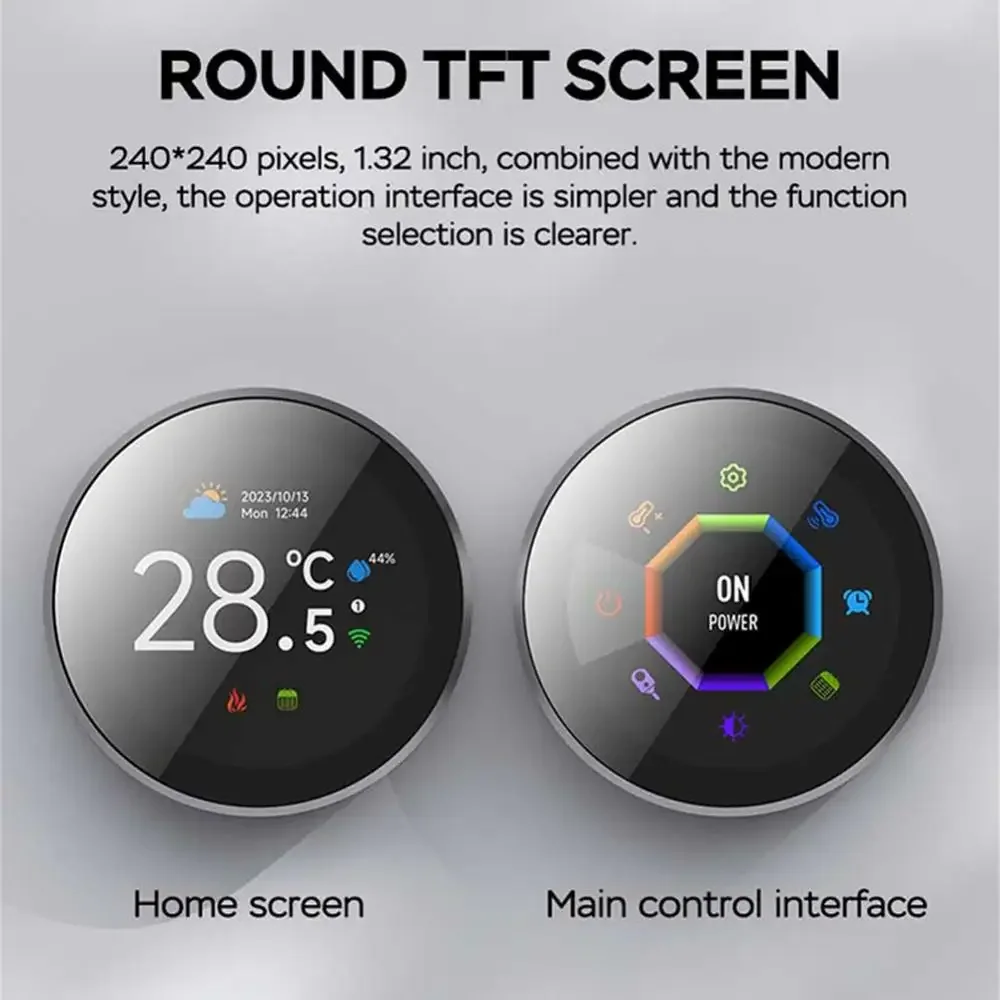 Imagem -05 - Controlador de Temperatura Tuya Wifi Smart Knob Display Digital Aquecimento de Piso Elétrico Caldeira a Gás de Água Alexa Google Home