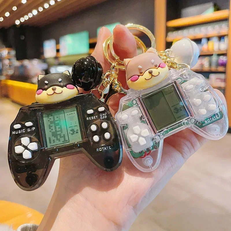 Cute Gamepad Boy Joystick Key Chain Game Machine Keychain & Keyring PS4 Game Console Keychains Bag Car Hanging Ring Accessories