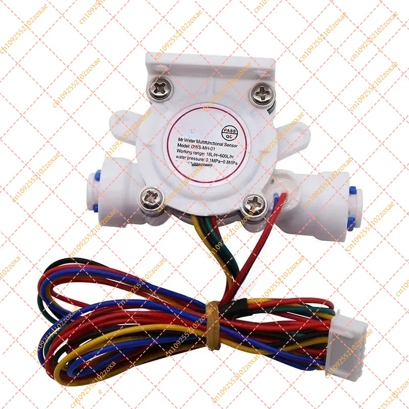 MH-02 Multifunctional Water Flow Sensor Hall Flow Meter 3-Minute Quick Connect TDS Temperature Flow Detector