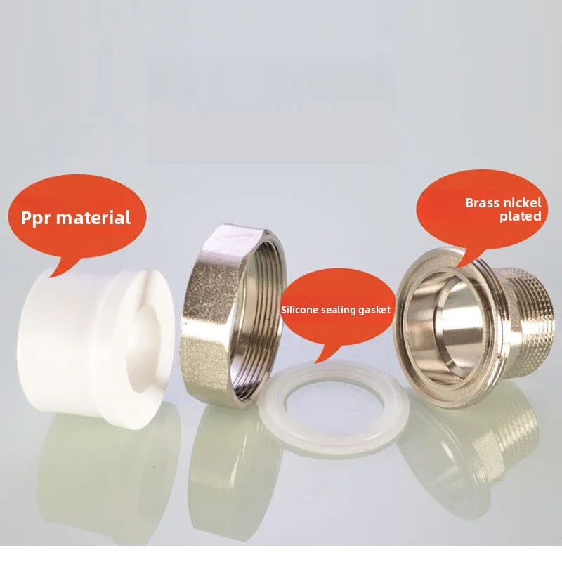 1Pcs PPR External Thread Union, 4-Inch, 6-Inch, 1-Inch, 1.2-Inch, 1.5-Inch Variable Diameter and Reducer PPR Hot Melt Pipe Fitti
