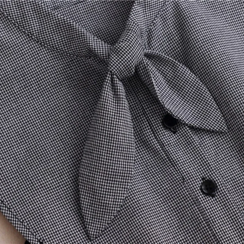 Cotton Lace Fake Collar Female Shirt Detachable Collar Women's shirt False Tie Lapel Blouse Top Nep Kraagie