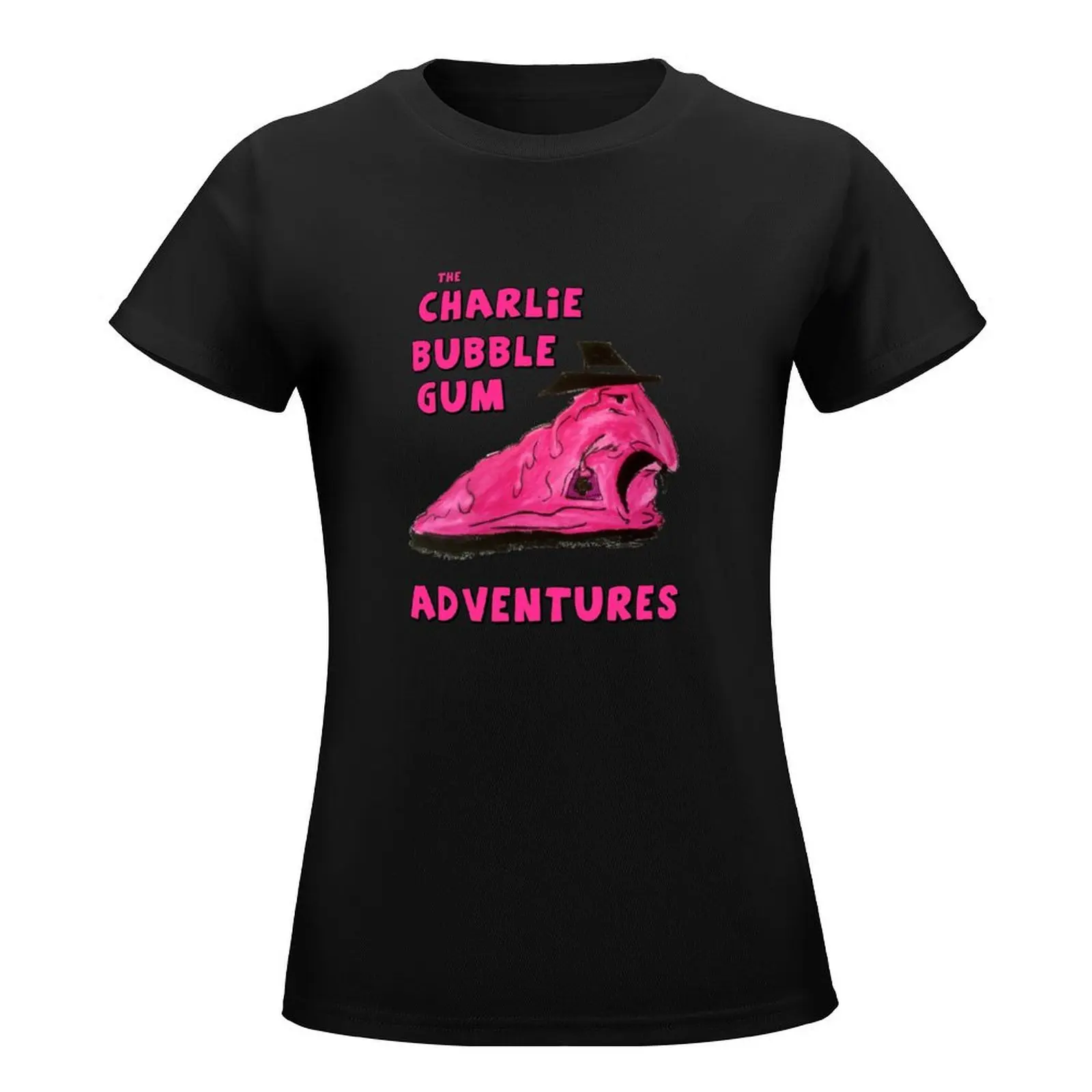 The Charlie Bubblegum Adventures T-Shirt anime clothes plus size tops kawaii clothes tops tight shirts for Women