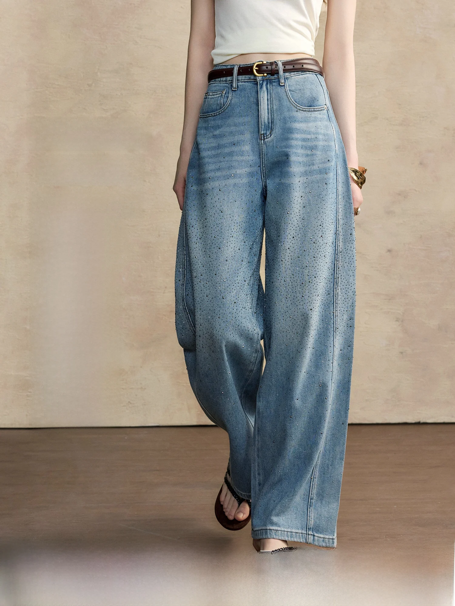 

Джинсы женские летние с высокой талией, прямые, из вельветового хлопка, в стиле ретро, с эффектом потертости, для повседневной носки, Pumpkin Valley