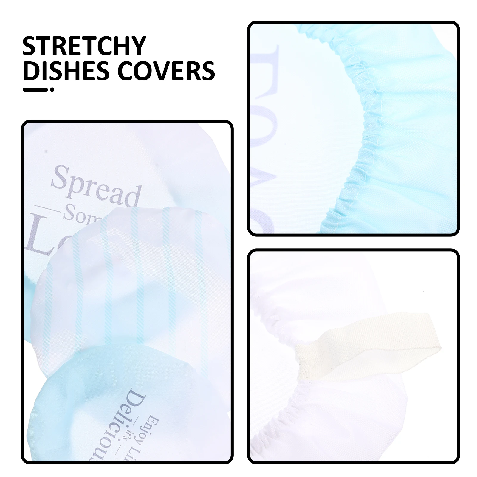 

3Pcs Elastic Bowl Covers Reusable Oxford Cloth Bowl Covers for Containers Food Protectors Stretchy Kitchen Supplies