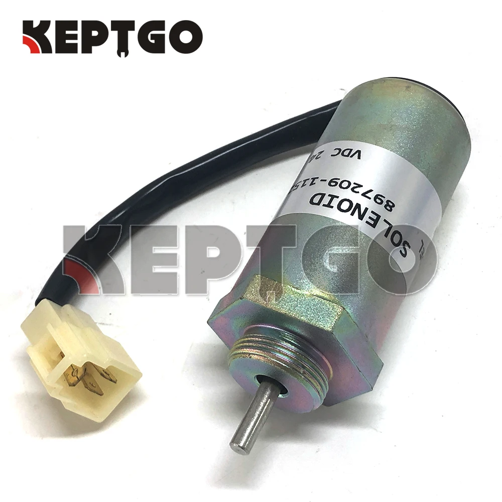 

Fuel Stop Solenoid 897209-1152 MV2-40 24V for Isuzu 4LE1 4LE2 Engine Hitachi EX55