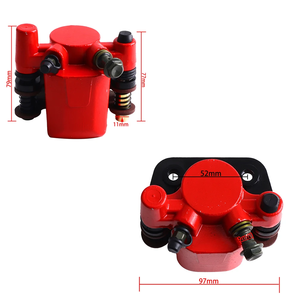 ATV Hydraulic Rear Disc Brake Caliper High Performance Durable for 110cc to 250cc Pit Bike Models