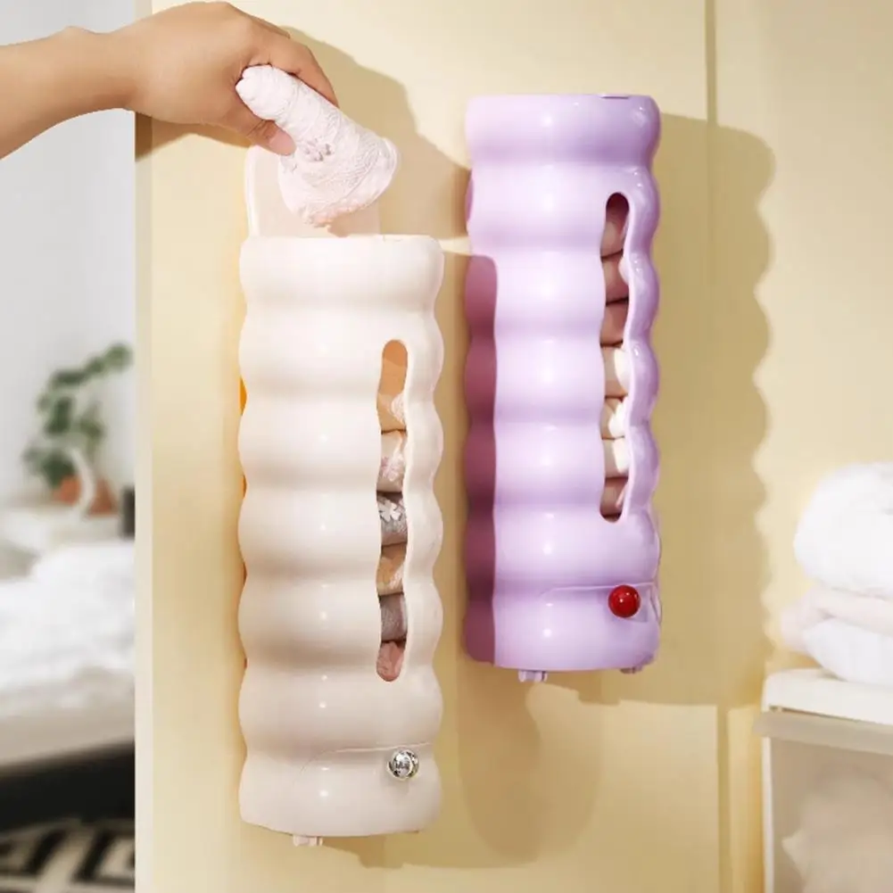 

Настенный органайзер для нижнего белья с магнитной крышкой, без сверления, многофункциональный органайзер для нижнего белья, носков, детских вещей