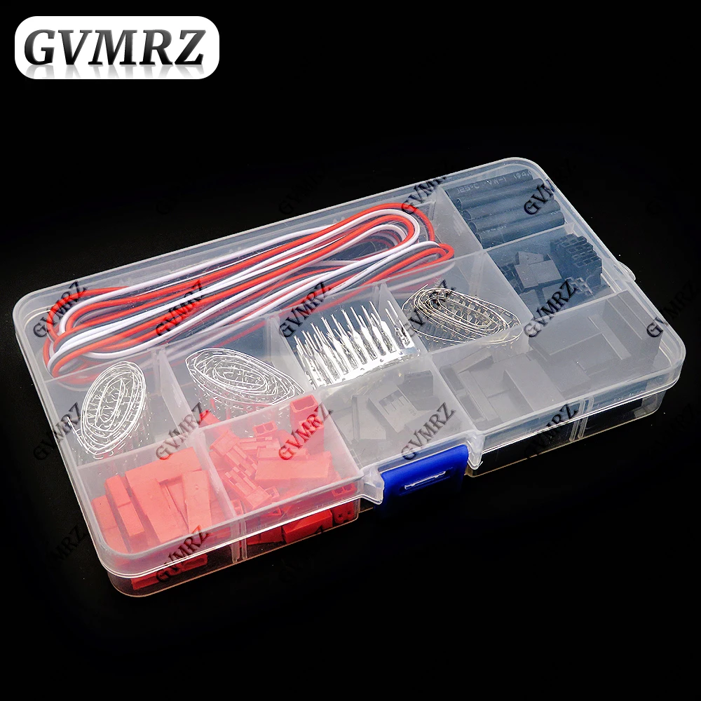 

25 Sets Servo Connector Kits Servo Plug Male Female Connector Crimp Pin Cable Kit Compatible JST SYP Futaba for RC Hitec Spektru