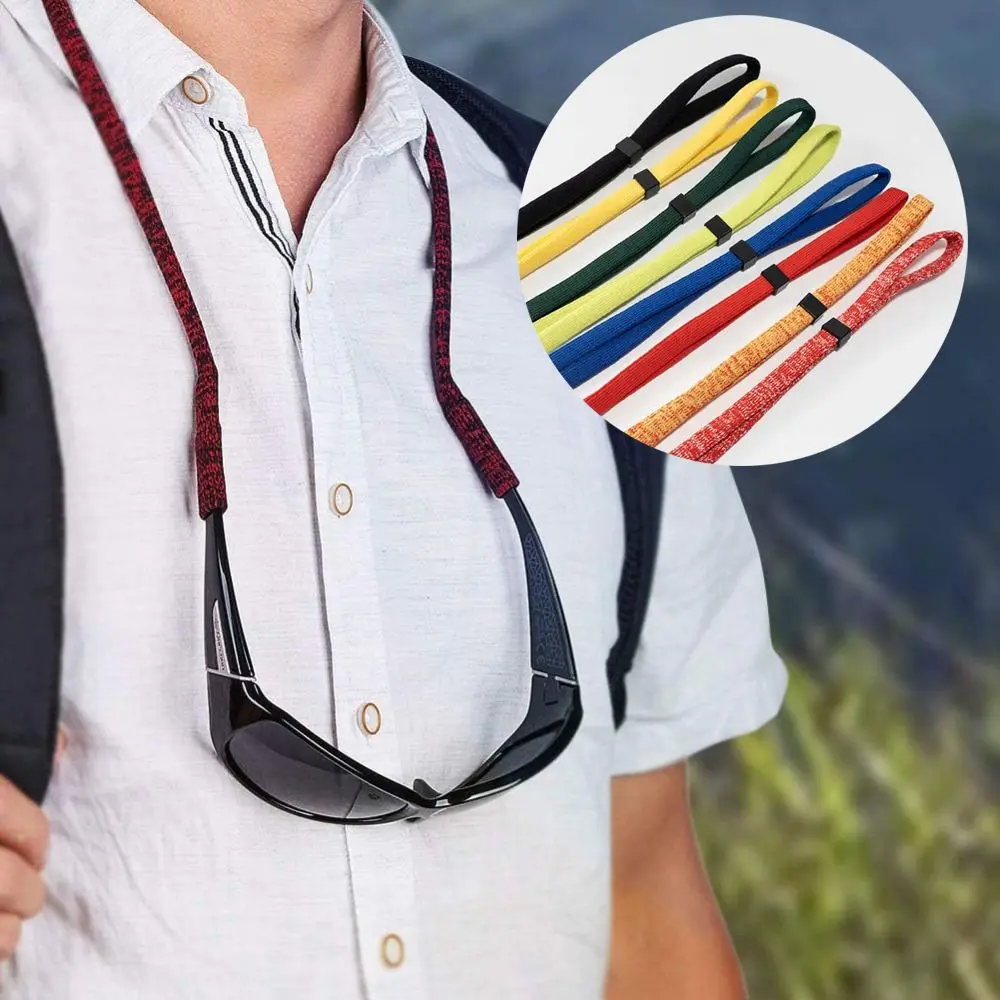 

High Quality Anti-slip Eyewear Cord Elastic Strap Polyester Sunglasses Lanyard Strap Long Strap Unisex Glasses Chain Cord Holder