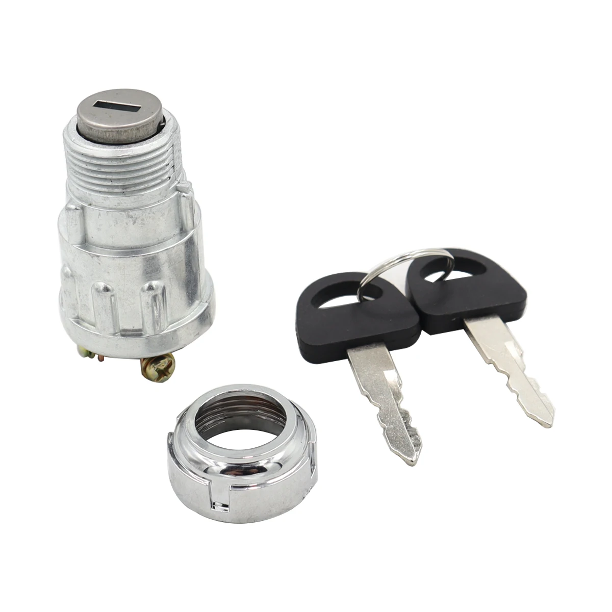 JK423 Universal Car Boat 12V 4 Position Ignition ON /OFF /Start Ignition Switch Lock with 2 Keys for Petrol Engine Farm Machines