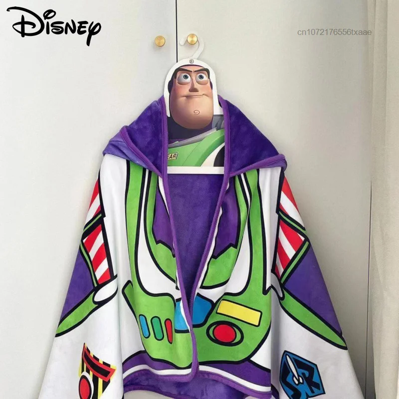 Disney Buzz Lightyear Blanket Lounge Chair Towel Office Napping Blanket Shawl Warm Plush Blanket Cloak Home Aircondition Cloak