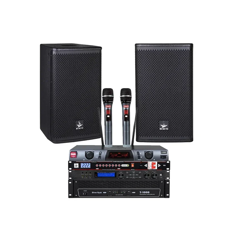10-Inch 12-inch high-end commercial KTV audio, full set of audio equipment