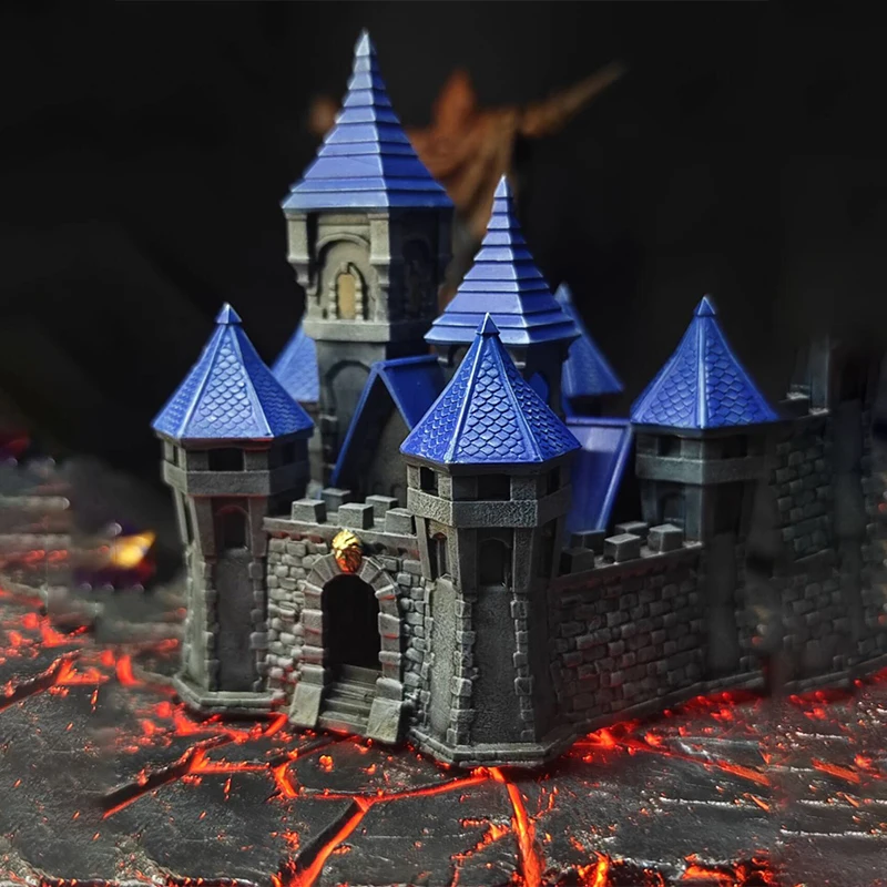 Mini Dark Castle Building House Accessories Scene Setting Model Display Classic Adult Nostalgic Collection Gift Toy Souvenir