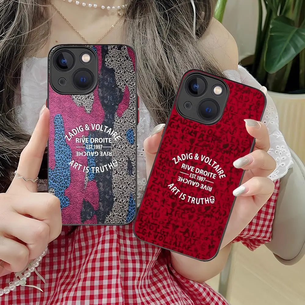 حافظة هاتف محمول ZV لهاتف آيفون 16 15 14 13 12 11 X XR XS 8 7 Pro Max Plus لون صغير سيليكون واقي فاخر جميل