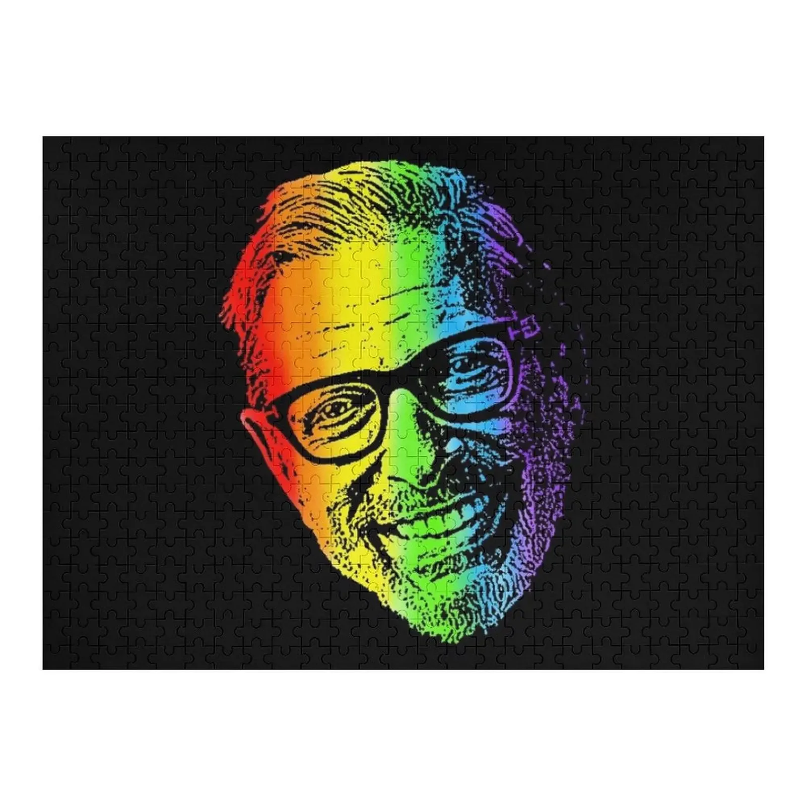 قوس قزح جيف جولدبلوم الكلاسيكية بازل قطع ديوراما الملحقات مع صورة شخصية خشبية الحيوان تخصيص هدية لغز