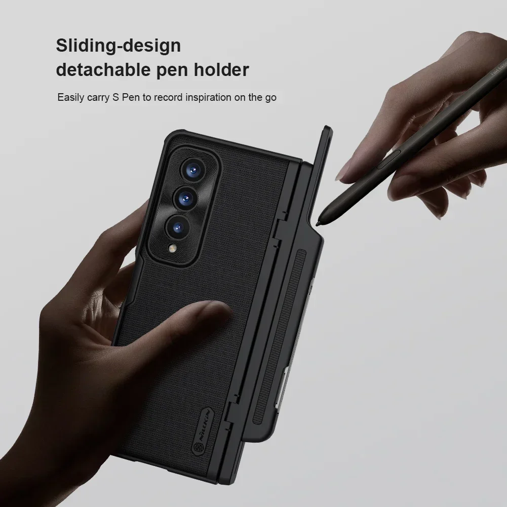 Чехол для телефона Nillkin Slide Camera для Samsung Galaxy Z Fold 4 5 5G Global ZFold Fold4 Fold5 ZFold4 ZFold5 z4 4z 256/512