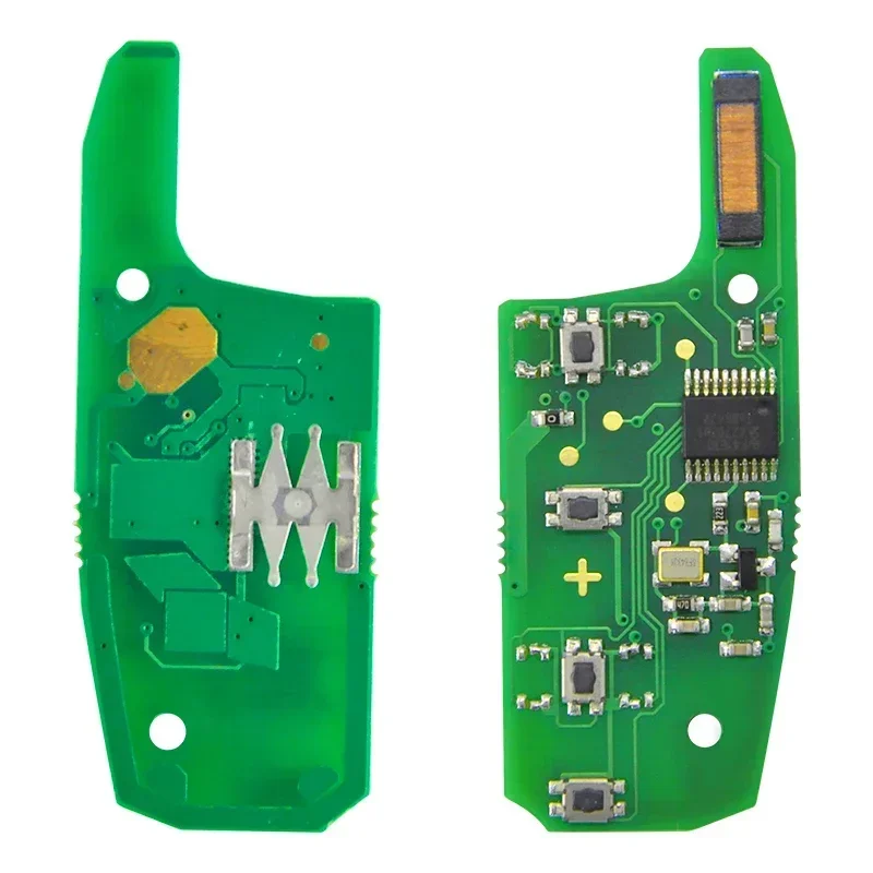 مفتاح تحكم عن بعد للسيارة من HE Xiang لسيارة Cheborelt Cruze Avo 433 ميجا هرتز ID46 PCF7941E استبدال الوجه الذكي مع ملصقات