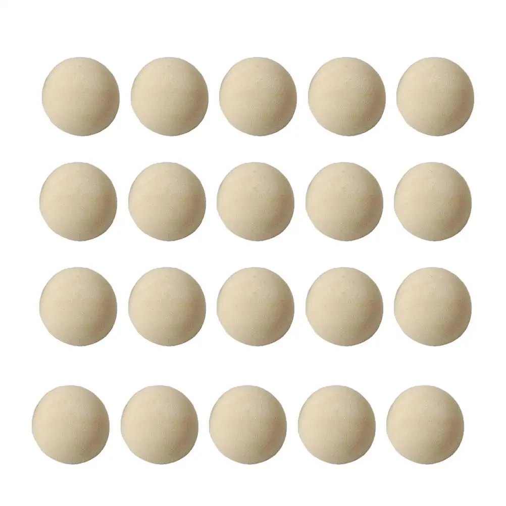 

200 Pcs Balls Split Wood Ball Craft Split Wood Toys Mini Mini Hemisphere Hemisphere DIY Decorations Smooth Solid Sturdy